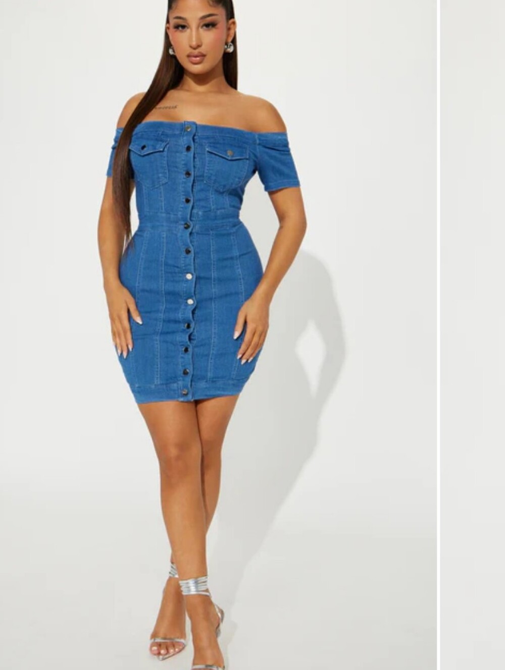 Blashe Angélique Denim Mini Dress Size Medium